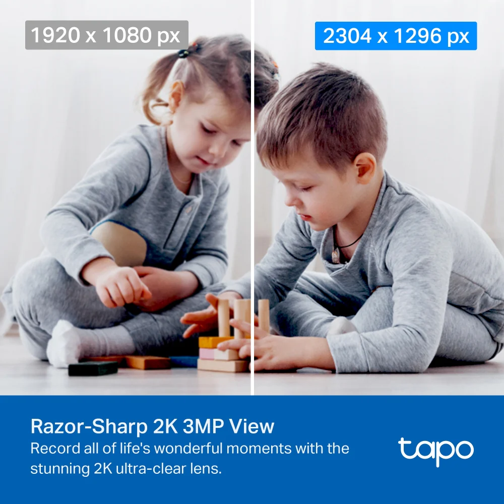 Tapo C210 | Pan/Tilt Home Security Wi-Fi Camera, 2K 3MP, Night Vision - Image 3