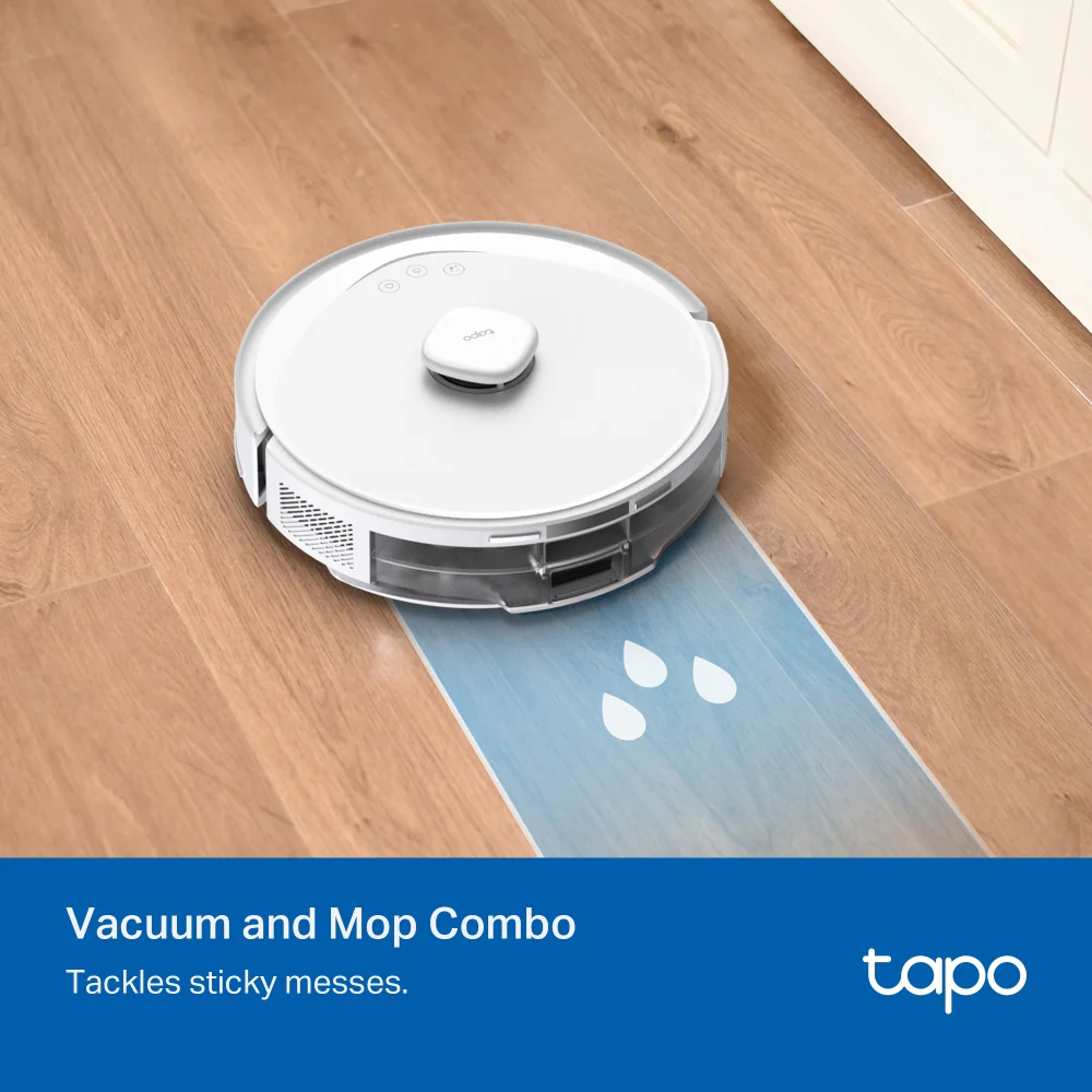 Tapo RV30 Max White | Robot Vacuum & Mop, 5300Pa Suction, LiDAR Navigation - Image 8