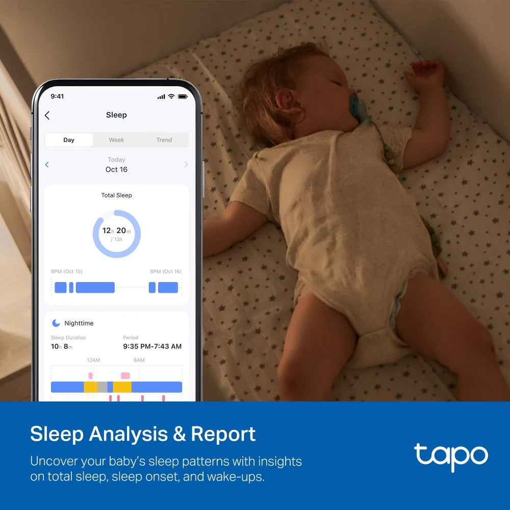 Tapo C840 | Dual-Lens Smart Baby Camera, 2K + 1080P, Baby Cry Detection - Image 13