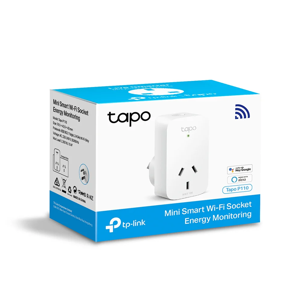 Tapo P110 | Mini Smart Wi-Fi Plug, Energy Monitoring, App & Voice Control - Image 8