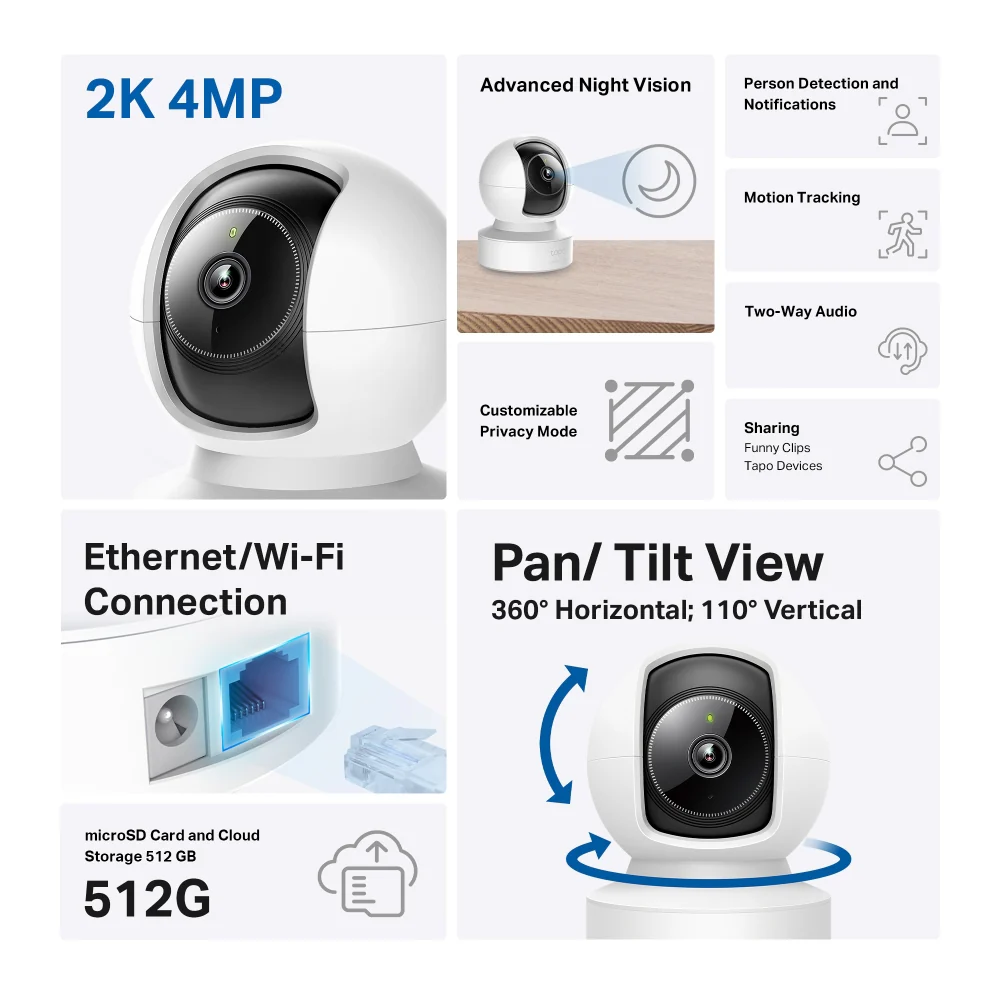 Tapo C222 | Pan/Tilt AI Security Camera, 2K QHD, Smart AI Detection - Image 2