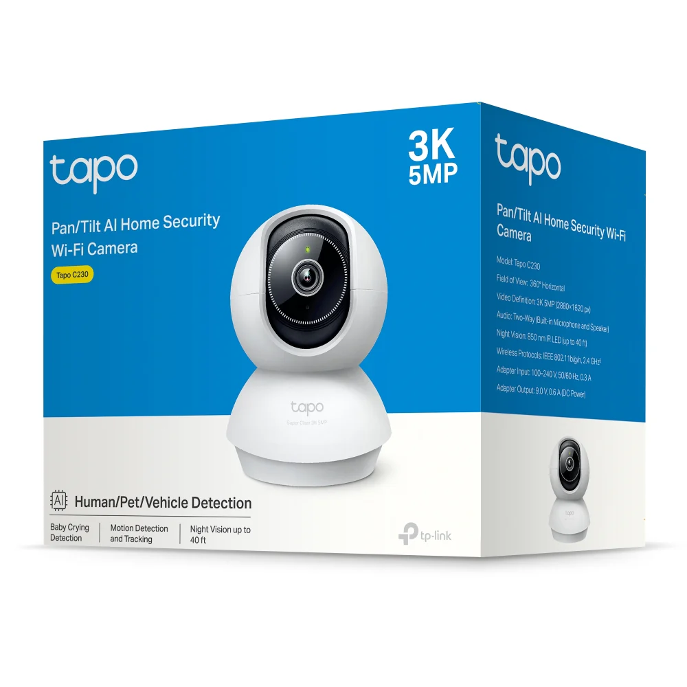 Tapo C230 | Pan/Tilt AI Security Camera, 3K, Smart AI Detection - Image 10