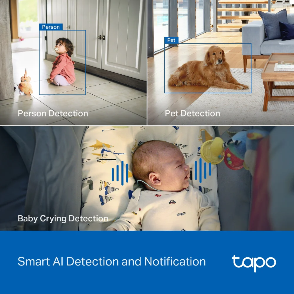 Tapo C260 | Pan/Tilt AI Home Security Wi-Fi Camera, 4K 8MP, Facial Recognition - Image 2