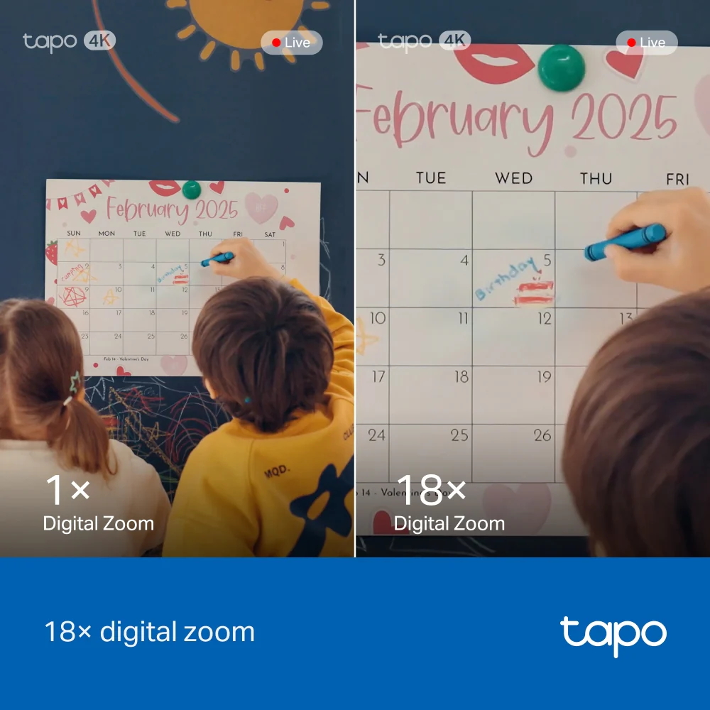 Tapo C260 | Pan/Tilt AI Home Security Wi-Fi Camera, 4K 8MP, Facial Recognition - Image 8
