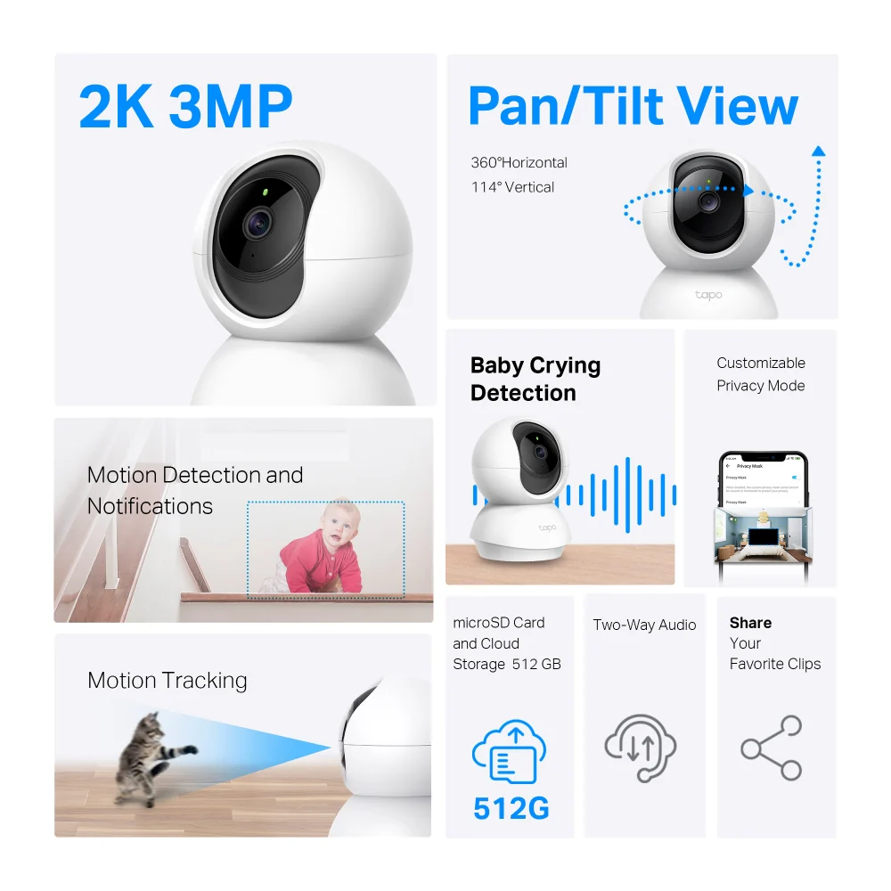 Tapo 2K Indoor Camera Kit (2 Cameras) - Image 3