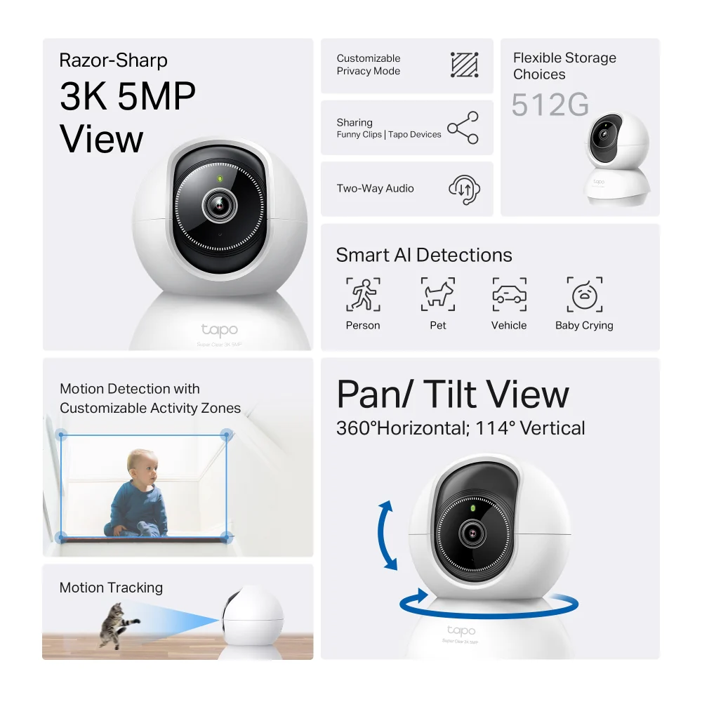 Tapo 3K Indoor Camera Kit (2 Cameras) - Image 12