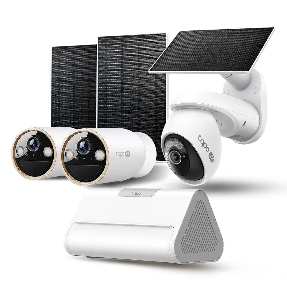 Tapo AI Enhanced Outdoor Tracking Kit – 4K (3 Cameras)