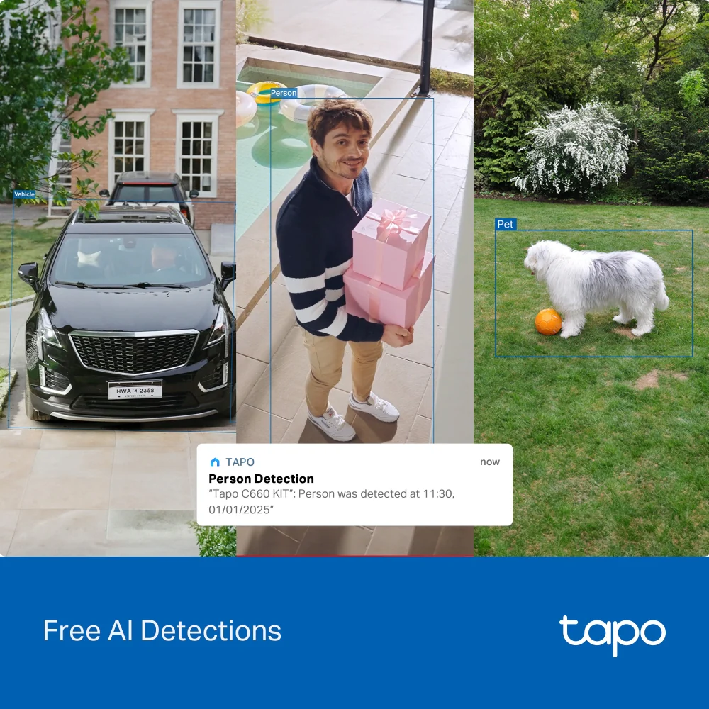 Tapo AI Enhanced Outdoor Tracking Kit – 4K (3 Cameras) - Image 6
