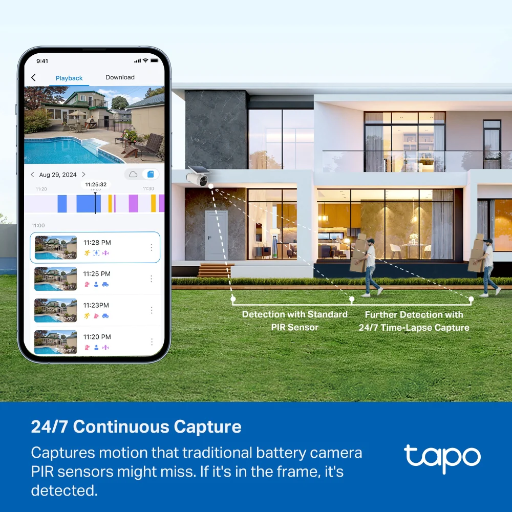 Tapo C465 | Solar Security Camera, 4K 8MP, AI Detection - Image 2