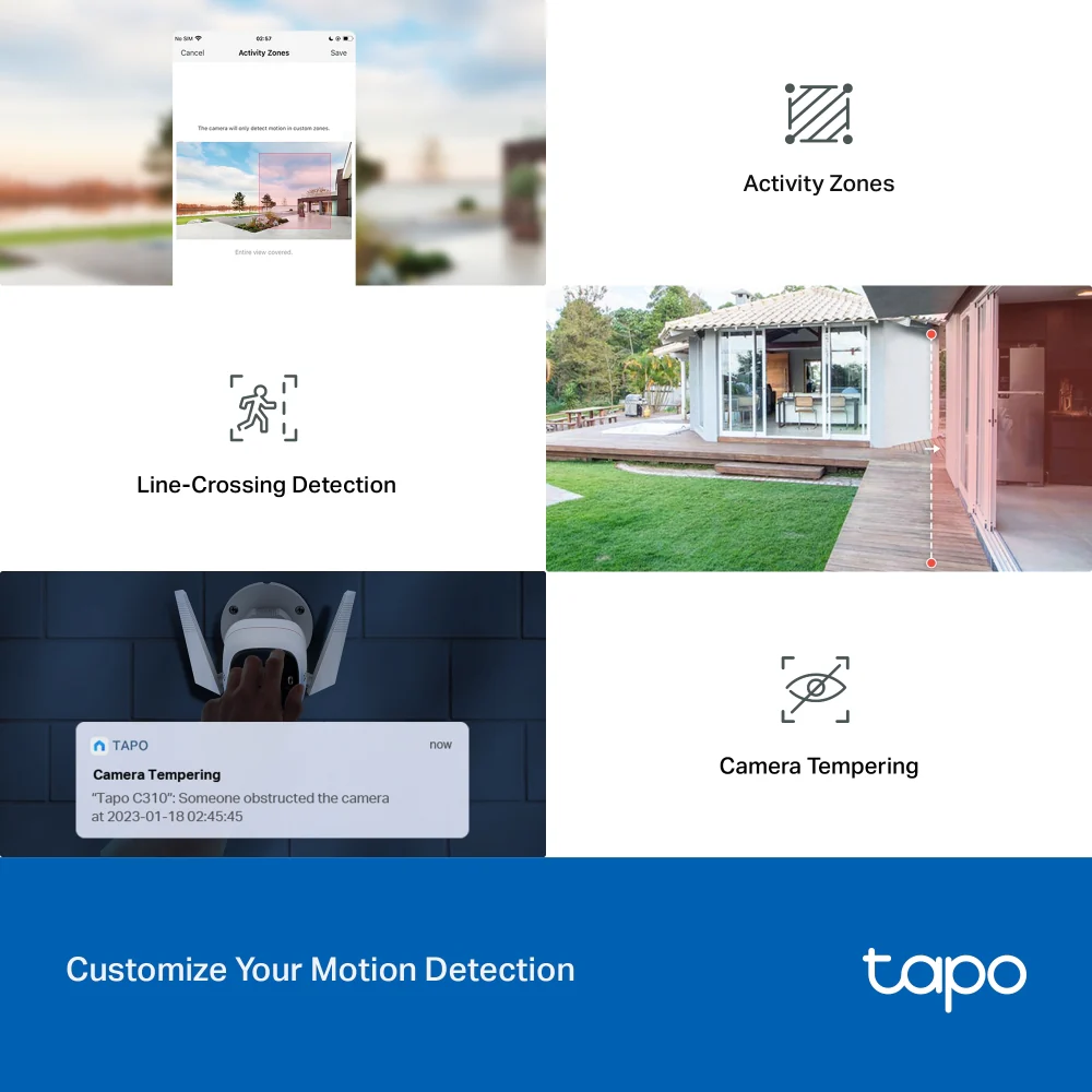 Tapo C310 | Outdoor Security Wi-Fi Camera, 2K 3MP, 24/7, Two-Way Audio, Advanced Night Vision - Image 4