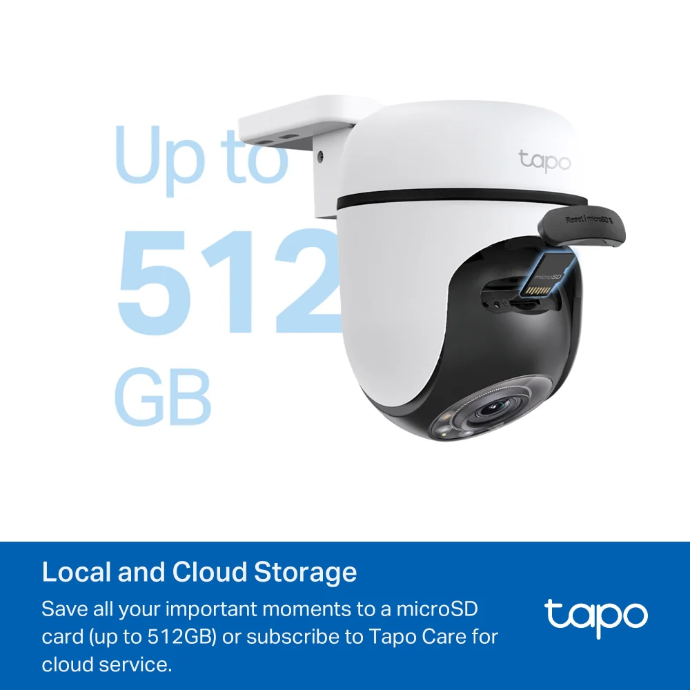 Tapo C510W | Outdoor Pan/Tilt Security Wi-Fi Camera, 2K, Colour Night Vision, Local / Cloud Storage - Image 12