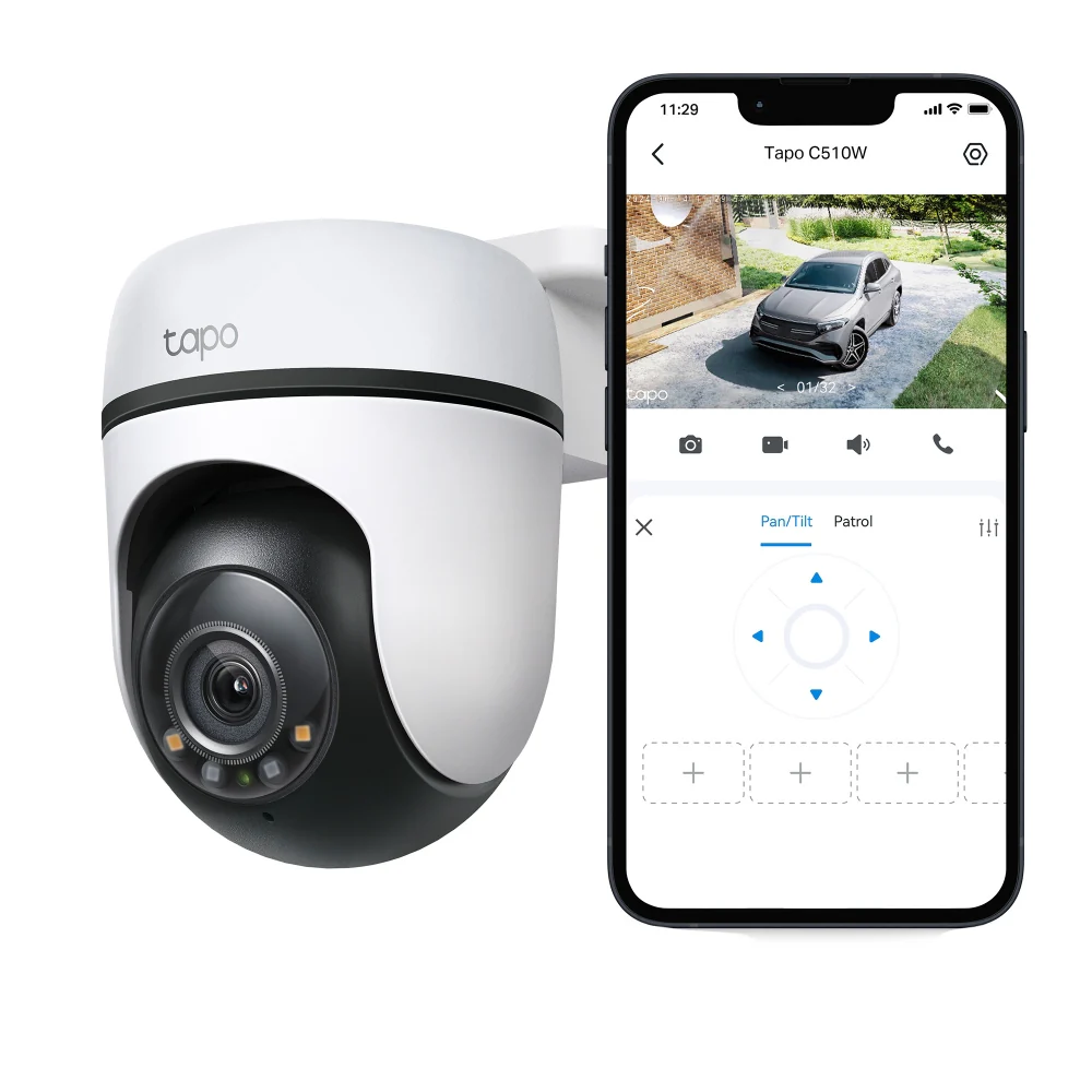 Tapo C510W | Outdoor Pan/Tilt Security Wi-Fi Camera, 2K, Colour Night Vision, Local / Cloud Storage - Image 5