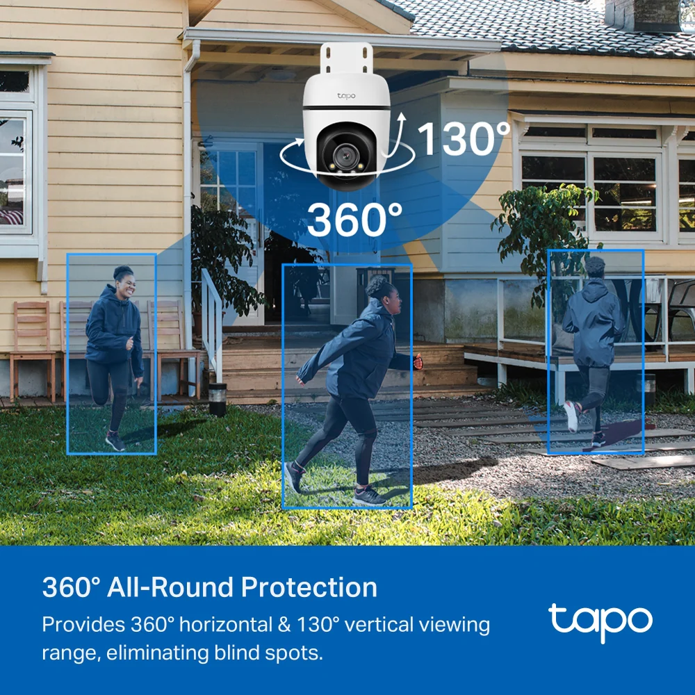 Tapo C510W | Outdoor Pan/Tilt Security Wi-Fi Camera, 2K, Colour Night Vision, Local / Cloud Storage - Image 6