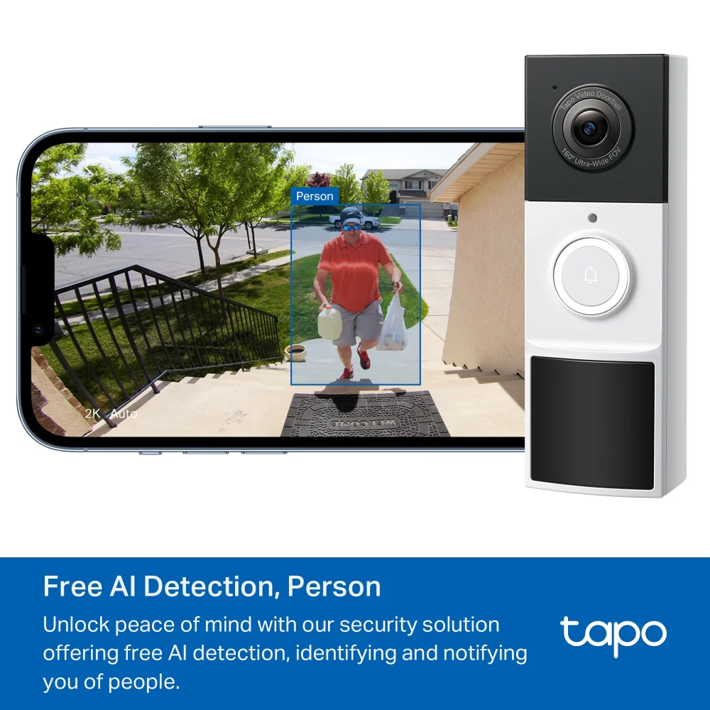 Tapo Complete Entryway Security Kit (1 Doorbell + 2 Sensors + 3 Cameras) - Image 18