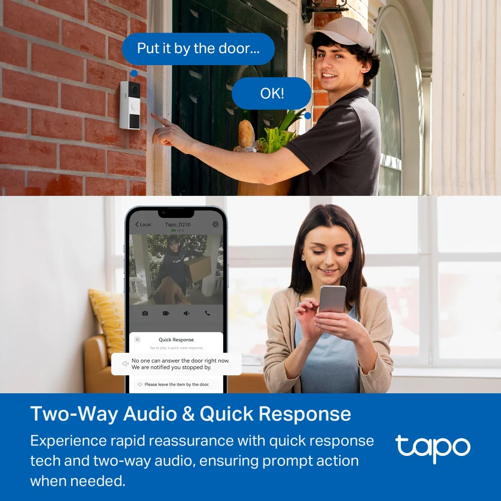 Tapo Complete Entryway Security Kit (1 Doorbell + 2 Sensors + 3 Cameras) - Image 20