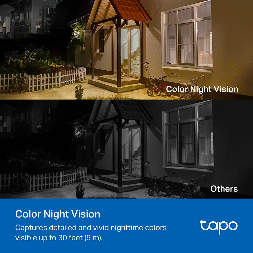 Tapo Complete Entryway Security Kit (1 Doorbell + 2 Sensors + 3 Cameras) - Image 9