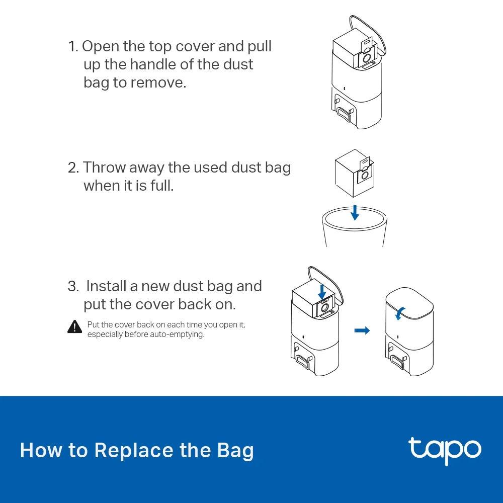 Tapo Robot Vacuum 1-Year Replacement Kit, Compatible with Tapo RV20/30 Max Plus White - Image 14