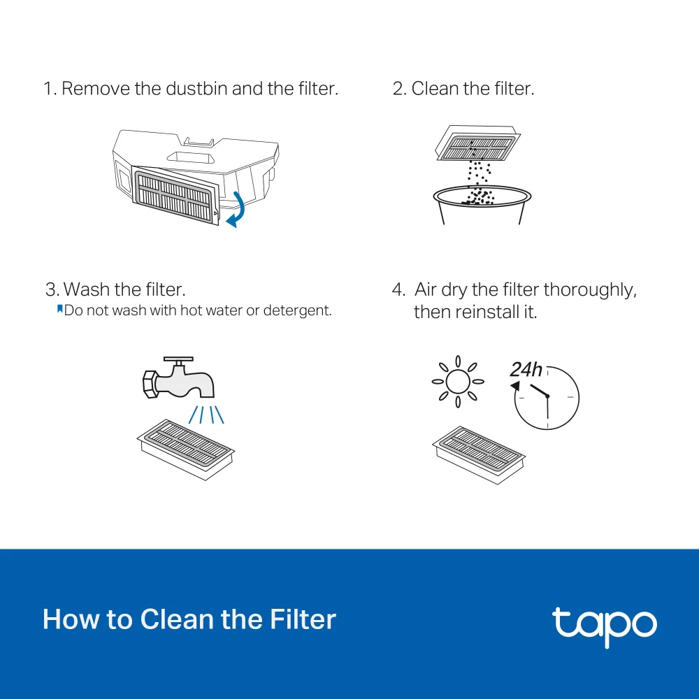 Tapo RVA520 | Robot Vacuum Replacement Kit, Compatible with RV50 Series - Image 3