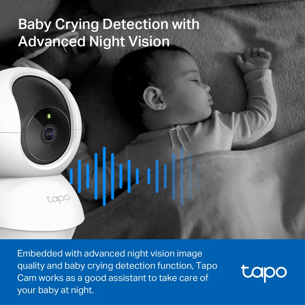Tapo TC71 | Pan/Tilt AI Home Security Wi-Fi Camera, 2K 3MP, Pan & Tilt, Night Vision - Image 5