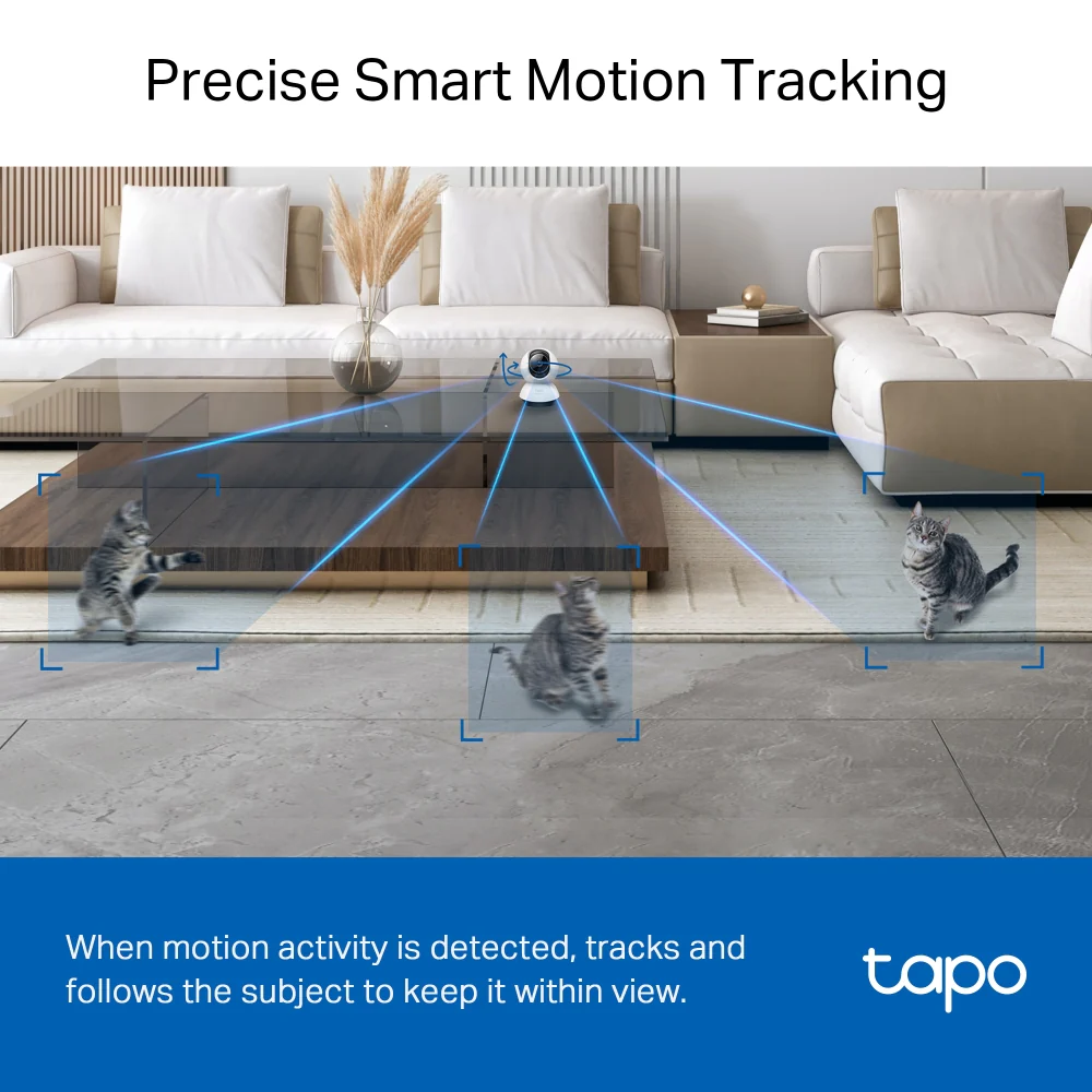 Tapo TC72 | Pan/Tilt AI Home Security Wi-Fi Camera, 2K 4MP, Pan & Tilt, Night Vision - Image 8