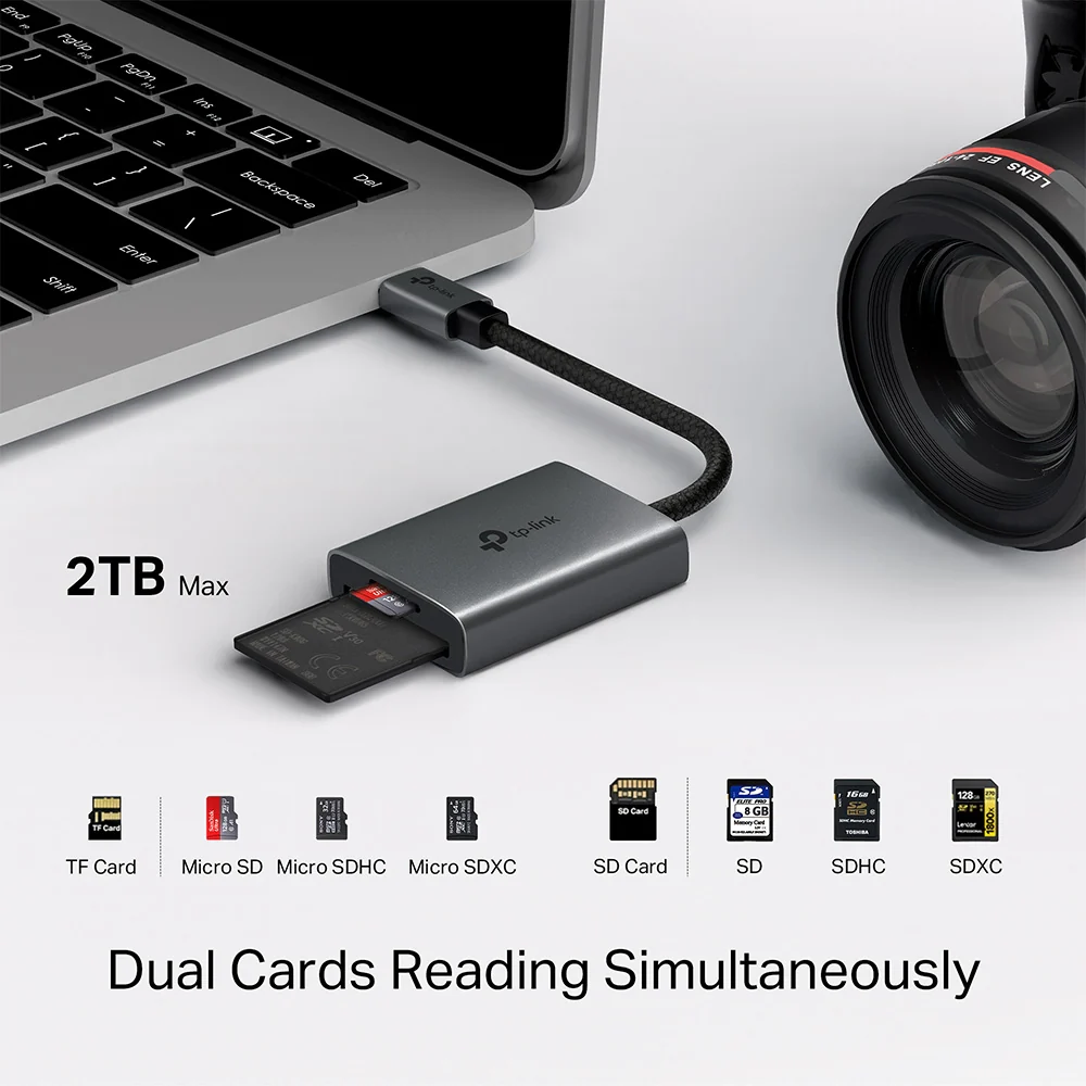UA440C | USB-C to SD & microSD Card Reader, UHS-II, Dual Card Access - Image 5