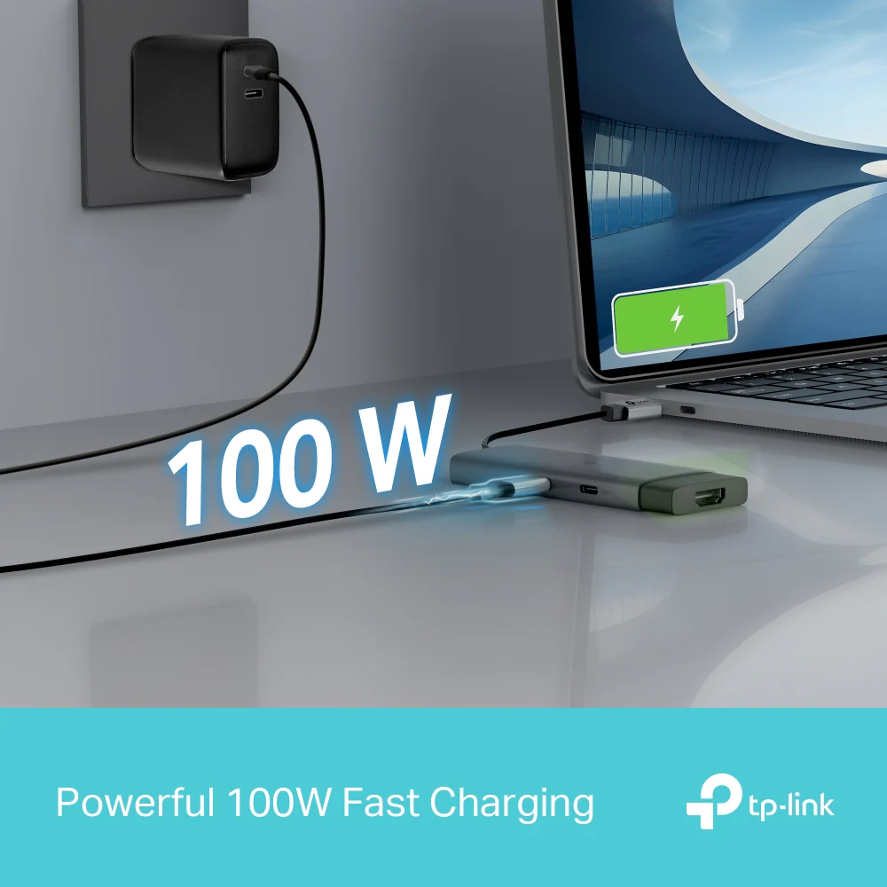 UH5020C | USB-C 5-in-1 Hub, 4K@60Hz HDMI, 100W Power Delivery - Image 5