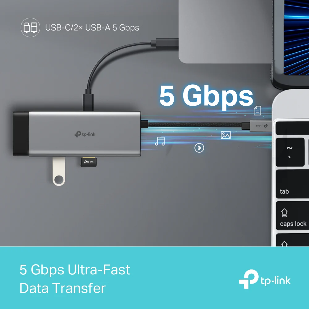 UH5020C | USB-C 5-in-1 Hub, 4K@60Hz HDMI, 100W Power Delivery - Image 6