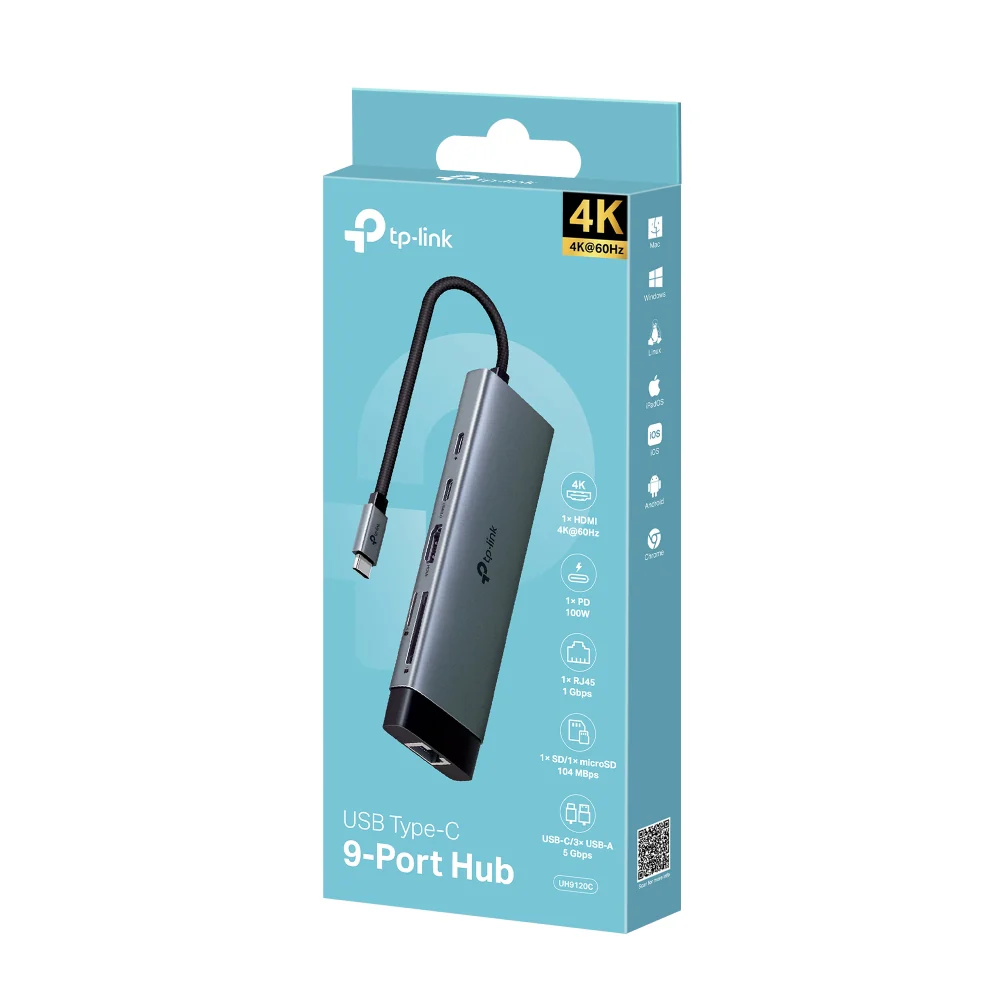 UH9120C | USB-C 9-in-1 Hub, 4K@60Hz HDMI, 100W Power Delivery - Image 13